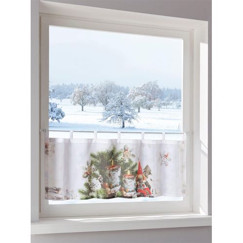 4056751542418 - Querbehang HEINE HOME bunt (weiß bunt) B120cm H45cm Polyester Gardinen 4056751542418 - Querbehang HEINE HOME bunt (weiß bunt) B120cm H45cm Polyester Gardinen