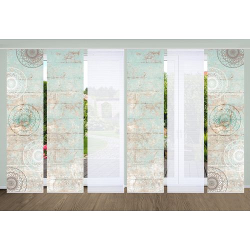 4056751438322 - Schiebegardine HOME IN GREEN MANDRIGA Gr 1 grün (mint) B60cm H245cm Polyester Gardinen SET DIGITALDRUCKBAMBUSOPTIK RECYCELT 4056751438322 - Schiebegardine HOME IN GREEN MANDRIGA Gr 1 grün (mint) B60cm H245cm Polyester Gardinen SET DIGITALDRUCKBAMBUSOPTIK RECYCELT