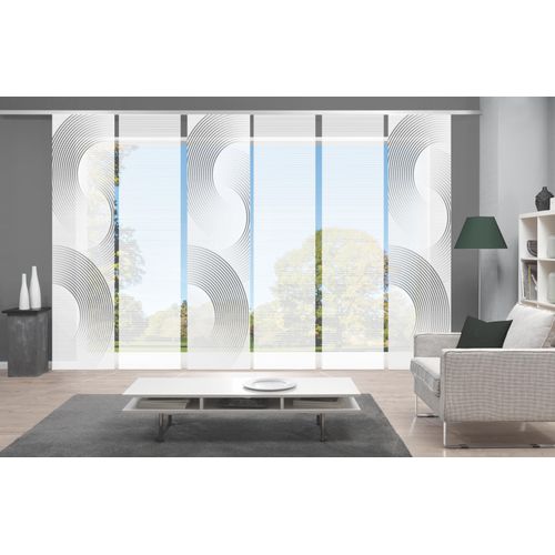 4056751515894 - Schiebegardine VISION BEXON Gr 1 grau B60cm H260cm Polyester Gardinen SETSCHIEBEVORHANGBAMBUSDIGITALDRUCK