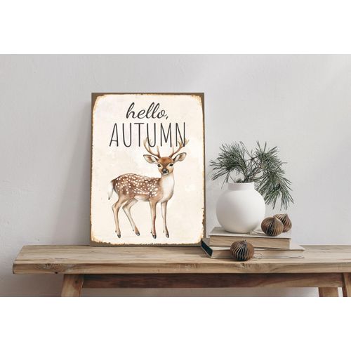 4067437115307 - Alu-Dibond-Druck QUEENCE Rehkitz braun (farbe bild(er) braun) B20cm H30cm T02cm Alu Dibond Bilder Autumn Herbst Schild 4067437115307 - Alu-Dibond-Druck QUEENCE Rehkitz braun (farbe bild(er) braun) B20cm H30cm T02cm Alu Dibond Bilder Autumn Herbst Schild