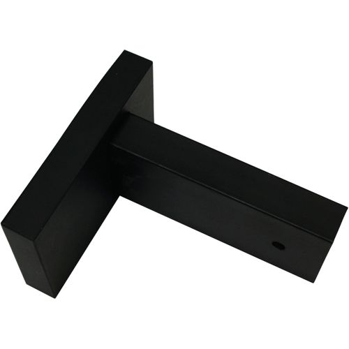 4003018379270 - Wandträger schwarz (schwarz matt) SCHÖNER WOHNEN-KOLLEKTION Gardinenstangenhalterungen Serie Einzelprogramm Matteo rechteckig