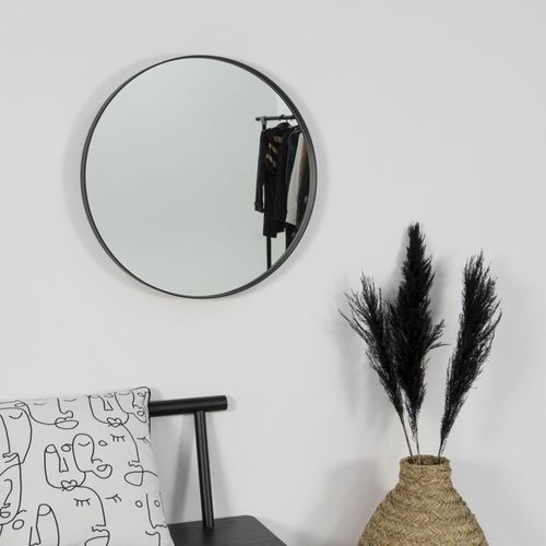 8712077102434 - Spiegel DONNA 3 schwarz (rahmen schwarz) Ø 60cm normales Spiegelglas Stahl glasspiegel Wandspiegel aus Stahl B60cm H60cm T5cm 8712077102434 - Spiegel DONNA 3 schwarz (rahmen schwarz) Ø 60cm normales Spiegelglas Stahl glasspiegel Wandspiegel aus Stahl B60cm H60cm T5cm