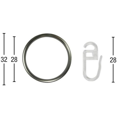 9002777120562 - Gardinenring GARESA Ring mit Haken Gardinenbefestigungen Gr 20 St silberfarben (edelstahlfarben) Gardinenringe Gardinenbefestigungen Aluminium 9002777120562 - Gardinenring GARESA Ring mit Haken Gardinenbefestigungen Gr 20 St silberfarben (edelstahlfarben) Gardinenringe Gardinenbefestigungen Aluminium