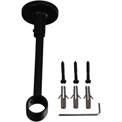 4016318196126 - Träger Gardinenstangenhalterungen Gr Länge 153 cm schwarz Gardinenstangenhalter Gardinenstangenhalterungen für Gardinenstangen Ø 20 mm