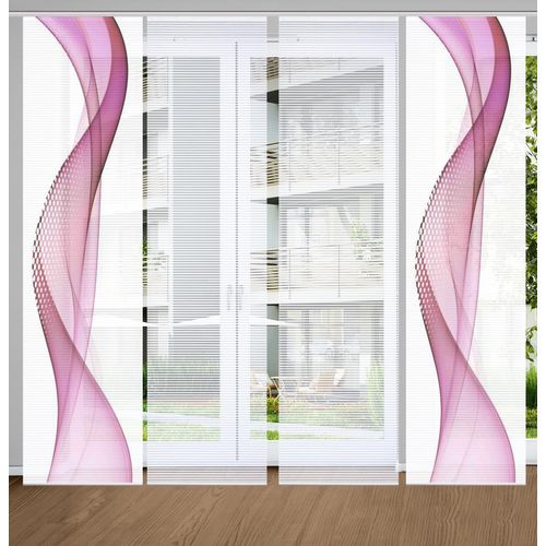 4056751444538 - Schiebegardine HOME IN GREEN NEVOLA Gr 1 lila (beere) B60cm H245cm Polyester Gardinen SET DIGITALDRUCKBAMBUSOPTIK RECYCELT 4056751444538 - Schiebegardine HOME IN GREEN NEVOLA Gr 1 lila (beere) B60cm H245cm Polyester Gardinen SET DIGITALDRUCKBAMBUSOPTIK RECYCELT