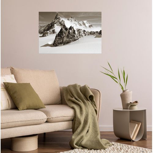 4067437104066 - Wandsticker QUEENCE The Mountain weiß B90cm H60cm T01cm Folie Wandtattoos Selbstklebend kinderleichte Anbringung
