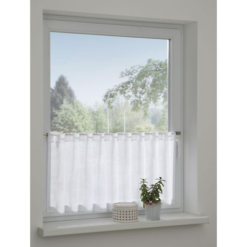 4003018371731 - Gardine Bistrogardine Jacquard-Voile weiß B145cm H45cm Polyester Gardinen transparent Polyester Stoff Jaquard-Voile 4003018371731 - Gardine Bistrogardine Jacquard-Voile weiß B145cm H45cm Polyester Gardinen transparent Polyester Stoff Jaquard-Voile