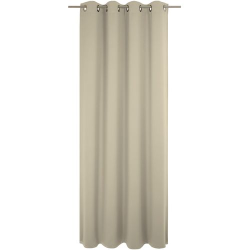 4004567494124 - Vorhang WIRTH Newbury grau (taupe) Gardinen 215cm Ösen 130cm Baumwolle Polyester nach Maß B130cm H215cm