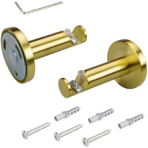 4016318167058 - Träger LIEDECO gold (goldfarben matt) Ø16 Gardinenstangenhalterungen für Gardinenstange Ø 16 mm