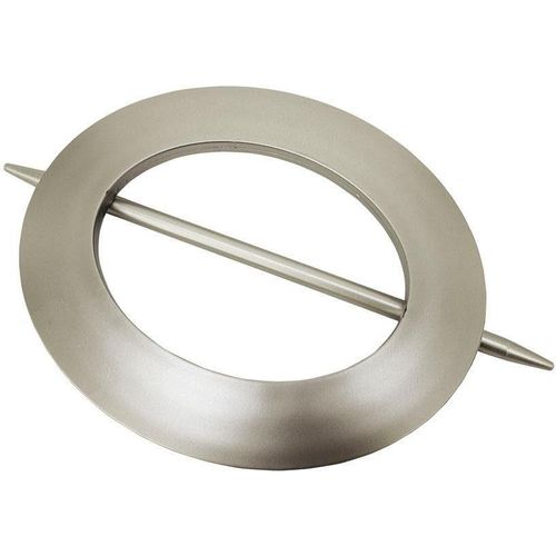 4003018196211 - Dekoklammer Dekoring Oval Kunststoff Gr 1 silber (silberfarben) 1 Stk Kunststoff Gardinenbefestigungen zum Drapieren