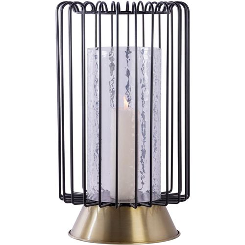 4063074504412 - Kerzenhalter KAYOOM Kerzenständer Malibu 125 gold (goldfarben) B225cm H40cm T225cm Ø225cm Eisen Glas Kerzenhalter