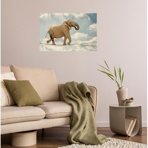 4067437104462 - Wandsticker QUEENCE Tanz auf dem Seil braun B120cm H80cm T01cm Folie Wandtattoos Selbstklebend kinderleichte Anbringung 4067437104462 - Wandsticker QUEENCE Tanz auf dem Seil braun B120cm H80cm T01cm Folie Wandtattoos Selbstklebend kinderleichte Anbringung