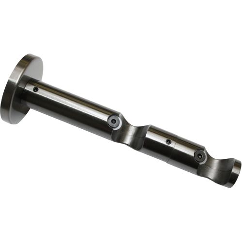 5050685111558 - Träger Doppel-Kombiträger offen Gardinenstangenhalterungen Gr Länge 8 cm grau (titansilberfarben) Gardinenstangenhalter Serie Einzelprogramm Chicago Ø 20 mm