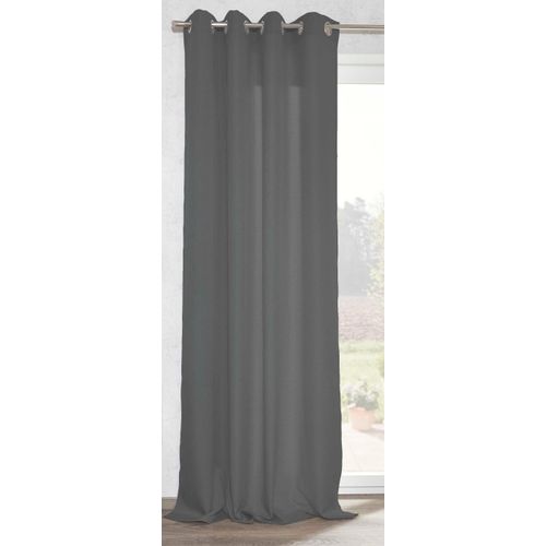 4025358033971 - Vorhang MY HOME Velonia grau B140cm H245cm Polyester Gardinen stilvoll funktional und pflegeleicht