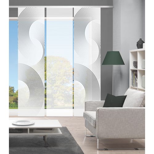 4056751515832 - Schiebegardine VISION BEXON Gr 1 grau B60cm H260cm Polyester Gardinen SETSCHIEBEVORHANGBAMBUSDIGITALDRUCK