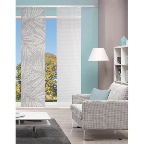 4056751513821 - Schiebegardine VISION PACEY Gr 1 grau (taupe) B60cm H260cm Polyester Gardinen SCHIEBEVORHANG BAMBUS DIGITALDRUCK