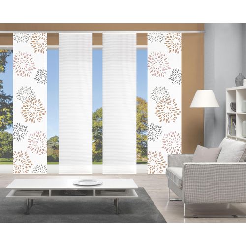 4056751414876 - Schiebegardine VISION S SOVITA braun (kupferfarben) B60cm H260cm Polyester Gardinen DIGITALDRUCK