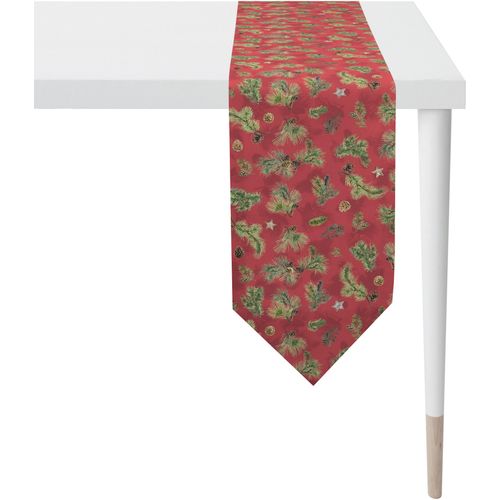 4003440255777 - Tischband APELT 9530 WINTERWELT Weihnachtsdeko Weihnachten bunt (rot grün bunt) B25cm L175cm Baumwolle Tischdecken Digitaldruck