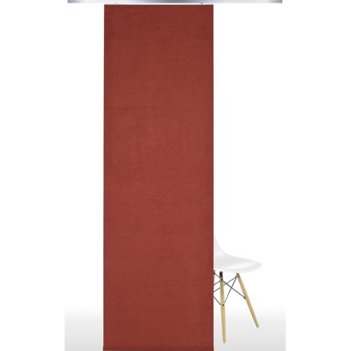 4016318276965 - Schiebegardine Gardinen Gr 245 cm Klettband 60 cm rot Schiebegardinen blickdicht Gardine HxB 245x60