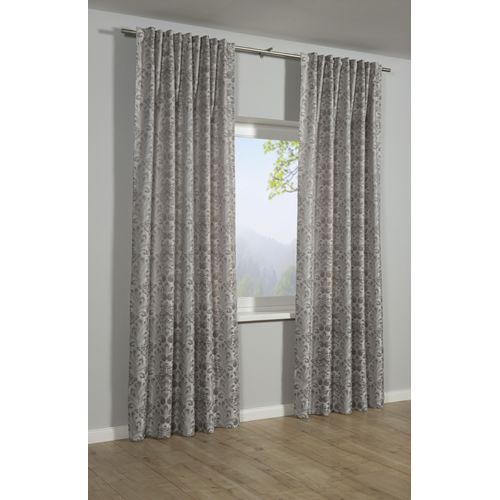4040976253143 - Gardine SEHLBACH Schal Jacquard Ornamente Gr 1 grau (taupe) B140cm H245cm Polyester Gardinen mit Gardinenband und verdeckten Schlaufen 4040976253143 - Gardine SEHLBACH Schal Jacquard Ornamente Gr 1 grau (taupe) B140cm H245cm Polyester Gardinen mit Gardinenband und verdeckten Schlaufen