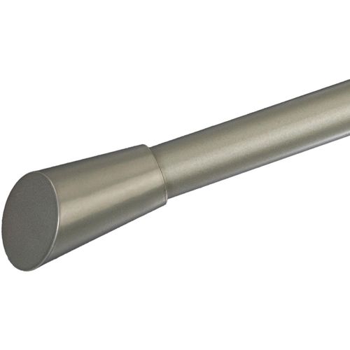 4016318269653 - Gardinenstangen-Endstück Bit Gr 1 silber (silberfarben matt) H3cm L59cm Ø2cm Gardinenstangenendstücke für Gardinenstangen Ø 20 mm