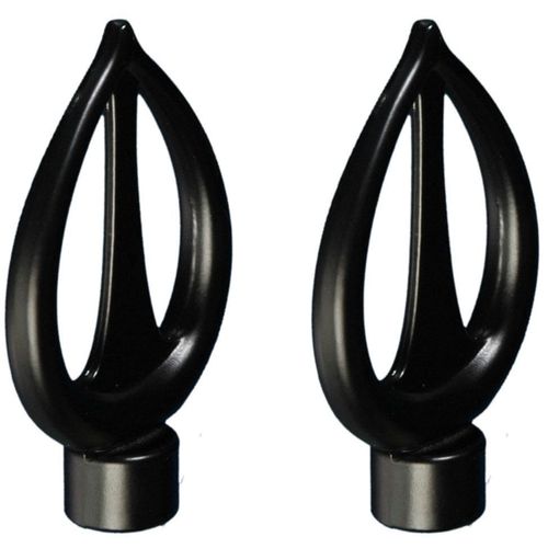 4016318269530 - Gardinenstangen-Endstück Flamme schwarz H58cm L94cm Ø16cm Gardinenstangenendstücke für Gardinenstangen Ø 16 mm 4016318269530 - Gardinenstangen-Endstück Flamme schwarz H58cm L94cm Ø16cm Gardinenstangenendstücke für Gardinenstangen Ø 16 mm