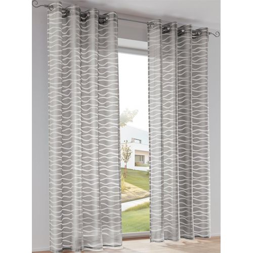 4016478106690 - Gardine HEINE HOME Gr 1 grau B135cm H145cm Polyester Baumwolle Gardinen 4016478106690 - Gardine HEINE HOME Gr 1 grau B135cm H145cm Polyester Baumwolle Gardinen
