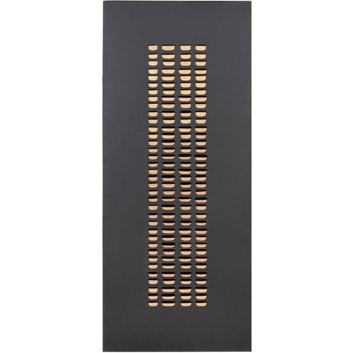 4063387843178 - Wanddekoobjekt CASABLANCA BY GILDE Wandrelief rechteckig Torus schwarz H 120 cm schwarz B50cm H120cm T35cm Metall Wanddekoobjekte