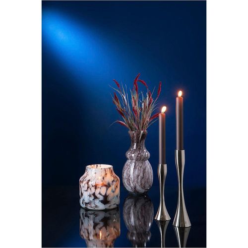 4042911402555 - Kerzenständer FINK LADY Leuchter silber (silberfarben) B7cm H23cm T7cm Ø7cm Aluminium Kerzenhalter 4042911402555 - Kerzenständer FINK LADY Leuchter silber (silberfarben) B7cm H23cm T7cm Ø7cm Aluminium Kerzenhalter