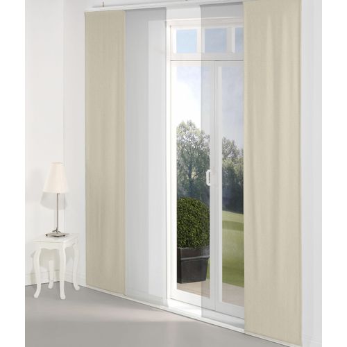 4004567338619 - Schiebegardine WIRTH Torbole Gr 1 braun (schlamm) B60cm H145cm Jacquard Baumwolle Polyester Gardinen