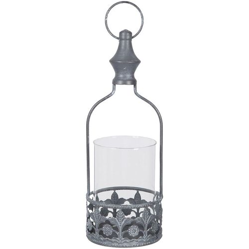 4050223937139 - Windlicht Windlicht in Antikgrau   Rost Kerzenhalter Gr B H T 10 cm x 28 cm x 10 cm grau (antikgrau) Kerzenhalter