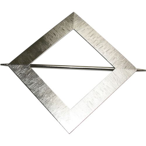 4003018350774 - Dekoklammer Dekospange mit Stab Uranus Gr 1 silber (edelstahlfarben) B145cm L145cm Metall Gardinenbefestigungen zum Dekorieren und Raffen