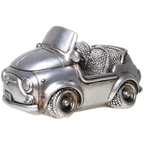 4050223718103 - Spardose Cabrio silberfarben Spardosen silberfarben (altsilberfarben) Weitere Figuren Skulpturen Wanddekoobjekte Sparschwein Retro-Design ideales Geschenk
