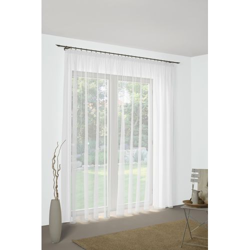4004567369095 - Gardine WIRTH Bettina Gardinen Gr 175 cm Faltenband 200 cm weiß Fertig-Store mit FB 13 nach Maß