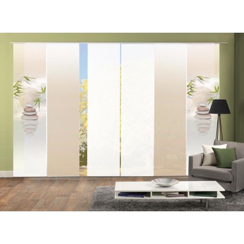 4056751137058 - Schiebegardine HOME WOHNIDEEN BUDA beige (naturfarben) B60cm H245cm Polyester Gardinen HxB 245x60 inkl Befestigungszubehör 4056751137058 - Schiebegardine HOME WOHNIDEEN BUDA beige (naturfarben) B60cm H245cm Polyester Gardinen HxB 245x60 inkl Befestigungszubehör