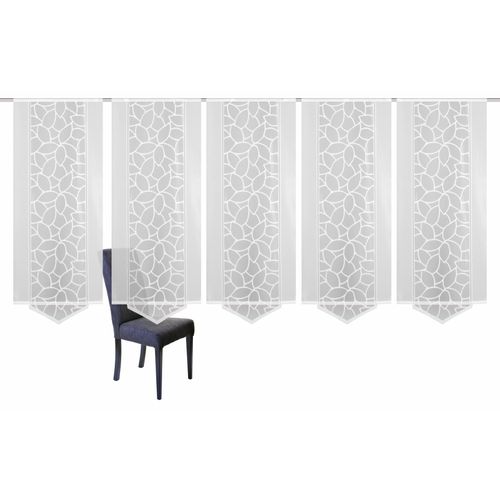 4056751153287 - Schiebegardine HOME WOHNIDEEN JENNA Gr 1 weiß B57cm H160cm Jacquard Polyester Gardinen Schiebevorhang Jacquard Set inkl Befestigungszubehör 4056751153287 - Schiebegardine HOME WOHNIDEEN JENNA Gr 1 weiß B57cm H160cm Jacquard Polyester Gardinen Schiebevorhang Jacquard Set inkl Befestigungszubehör