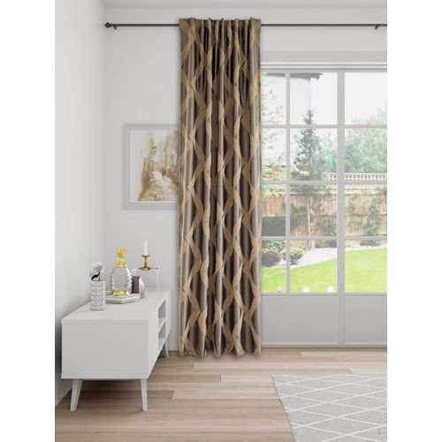 4043343676507 - Vorhang Marla Gr 1 grau (stahlgrau) B140cm H245cm Polyester Gardinen Fertigschal