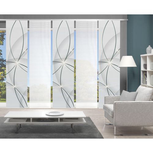 4056751414784 - Schiebegardine VISION S BLINKI blau (türkis) B60cm H260cm Polyester Gardinen DIGITALDRUCK