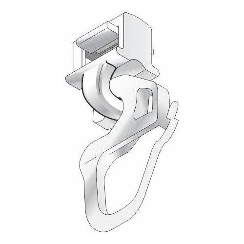 4015161005524 - Klick-Gleiter HINNO hinno-clic HC31 Gr 1 weiß B085cm H1cm L21cm Kunststoff Gardinenbefestigungen HINNO Clic-Gleiter