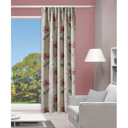 4056751531788 - Verdunkelungsvorhang HOME WOHNIDEEN PEPPE Gr 1 rosa (rosé) B135cm H245cm Polyester Gardinen Kombibandschal Verdunkler bedruckt 4056751531788 - Verdunkelungsvorhang HOME WOHNIDEEN PEPPE Gr 1 rosa (rosé) B135cm H245cm Polyester Gardinen Kombibandschal Verdunkler bedruckt