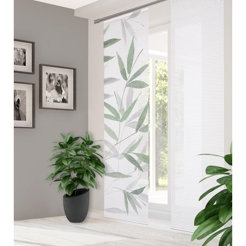 4056751523905 - Schiebegardine HOME IN GREEN RANDOW Gr 1 grün (mint) B60cm H245cm Polyester Gardinen SET DIGITALDRUCKBAMBUSOPTIK RECYCELT 4056751523905 - Schiebegardine HOME IN GREEN RANDOW Gr 1 grün (mint) B60cm H245cm Polyester Gardinen SET DIGITALDRUCKBAMBUSOPTIK RECYCELT