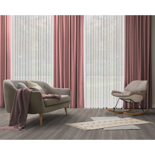 4004567409005 - Vorhang WIRTH Dim out lila (flieder) Gardinen 235cm Multifunktionsband 142cm Polyester nach Maß B142cm H235cm