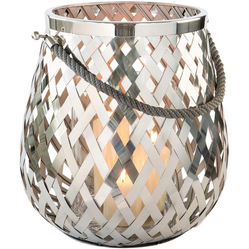 4042911592133 - Windlicht FINK OTIS silber (silberfarben) H45cm Ø45cm Edelstahl Glas Kerzenhalter Laterne aus Edelstahl und Glas Höhe ca 45 cm 4042911592133 - Windlicht FINK OTIS silber (silberfarben) H45cm Ø45cm Edelstahl Glas Kerzenhalter Laterne aus Edelstahl und Glas Höhe ca 45 cm