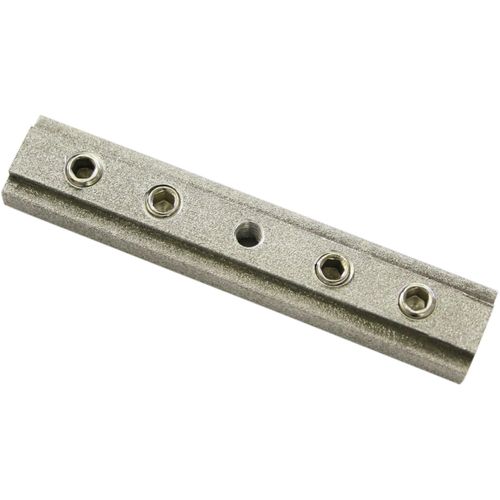 4003018336211 - Verbinder für Gardinenstangen Kira mit Innenlauf II silber B19cm H5cm L5cm Ø19cm Gardinenstangenhalterungen Serie Gardinenstange Kira