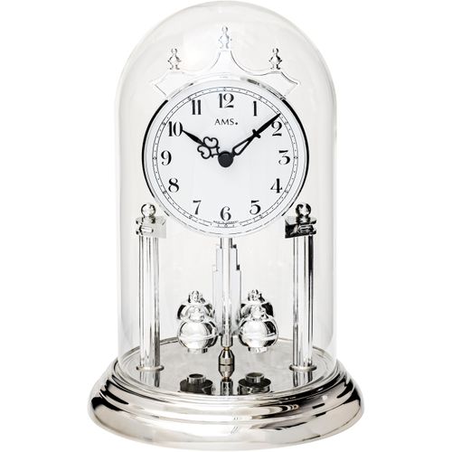 4037445157514 - Jahresuhr AMS J1206 Tischuhren silberfarben Pendeluhren