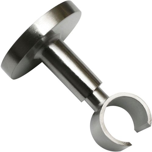 4003018378617 - Deckenträger für Gardinenstangen Deckenträger für Ø 20 mm silber (edelstahl optik) SCHÖNER WOHNEN-KOLLEKTION Gardinenstangenhalterungen Serie Einzelprogramm Leon Ø 20 mm