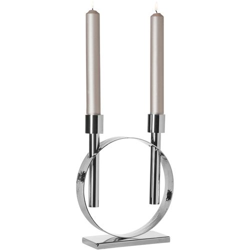 4042911410956 - Kerzenleuchter FINK CARPIO Kerzenhalter Gr B H T 8 cm x 265 cm x 20 cm silberfarben Windlichter Laternen Stabkerzenleuchter 2-flammig vernickelt 4042911410956 - Kerzenleuchter FINK CARPIO Kerzenhalter Gr B H T 8 cm x 265 cm x 20 cm silberfarben Windlichter Laternen Stabkerzenleuchter 2-flammig vernickelt