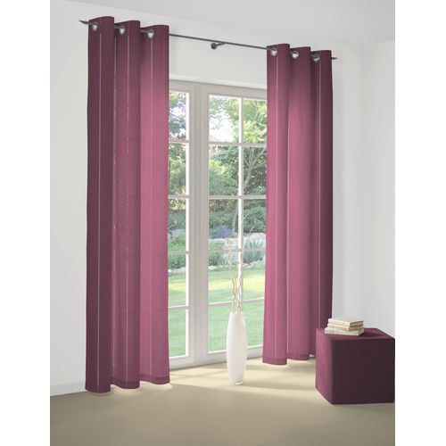 4004567152512 - Vorhang WIRTH Felsted Gr 1 lila (beere) Gardinen 150cm Ösen 132cm Polyester B132cm H150cm