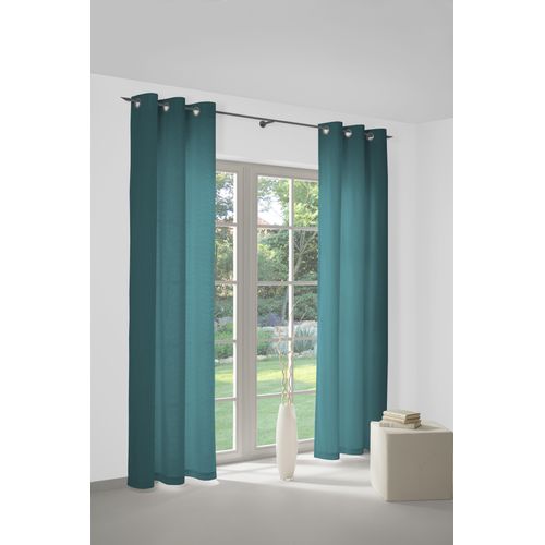 4004567335397 - Vorhang WIRTH Neveres Gr 1 grün (seegrün) Gardinen 145cm Ösen 135cm Baumwolle B135cm H145cm 4004567335397 - Vorhang WIRTH Neveres Gr 1 grün (seegrün) Gardinen 145cm Ösen 135cm Baumwolle B135cm H145cm