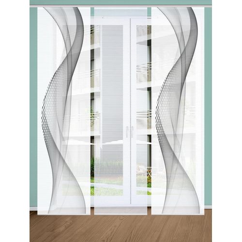 4056751444507 - Schiebegardine HOME IN GREEN NEVOLA Gr 1 grau B60cm H245cm Polyester Gardinen SET DIGITALDRUCKBAMBUSOPTIK RECYCELT 4056751444507 - Schiebegardine HOME IN GREEN NEVOLA Gr 1 grau B60cm H245cm Polyester Gardinen SET DIGITALDRUCKBAMBUSOPTIK RECYCELT